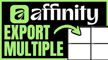 How To EXPORT MULTIPLE ARTBOARDS In Affinity Designer (QUICK & EASY) 2025