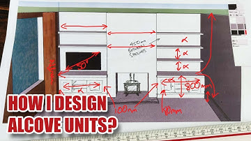 Designing built-in alcove units using SKETCHUP