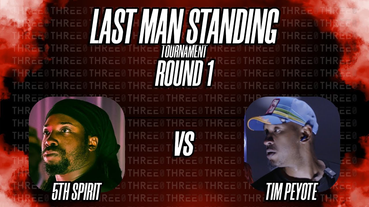 Last Man Standing Tournament 5th Spirit vs Tim Peyote : Threeo Battle Rap League