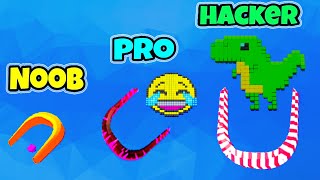 NOOB vs PRO vs HACKER in Collect Cubes | All Levels  Gameplay Android Ios