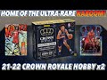 CHASE THE ULTRA-RARE KABOOM! CASE-HITS! | 2021-22 Panini Crown Royale Basketball Hobby Box Review x2