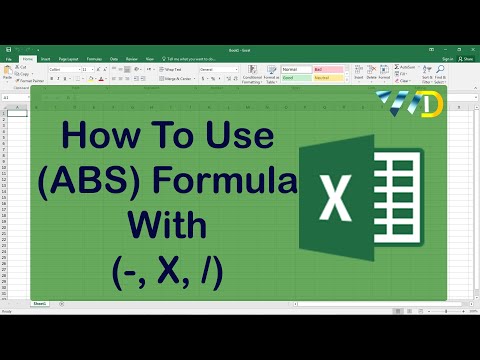 How To Use ABS Function In MS Excel| MS Excel Use The ABS Formula| What's Data