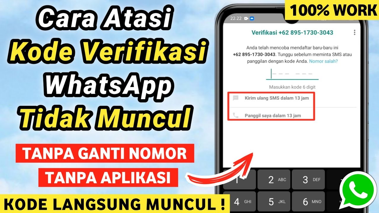 Cara mengatasi kode verifikasi Wa lama - kode verifikasi wa tidak