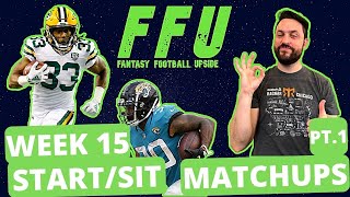 Week 15 Fantasy Football Starts and Sits (pt.1) | Fantasy Football Upside Podcast