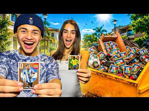 ENCONTRAMOS FIGURINHA LEGEND RARA NO LIXO DO CONDOMÍNIO 😱😱😱