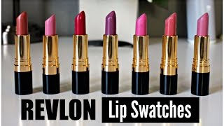 Revlon Super Lustrous Lipsticks Swatches | Matte, Creme