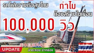 จีนรอไม่ไหวแล้ว อัพเดทล่าสุดรถไฟความเร็วสูงไทย-จีน Construction of Thai#รถไฟความเร็วสูง