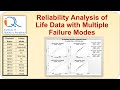 Reliability analysis of life data with multiple failure modes