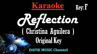 Reflection (Karaoke) Christina Aguilera/ Original key F (Mulan)