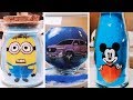 PAINTING WITH COLORED SAND IN A GLASS BOTTLE