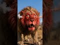 Monkey's Spicy Chili Prank Turns Lion Into A Flying Rocket 🐒🦁🚀 #monkey #lion #funny #shorts #aivideo