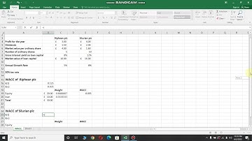 How to calculate WACC in  an excel sheet