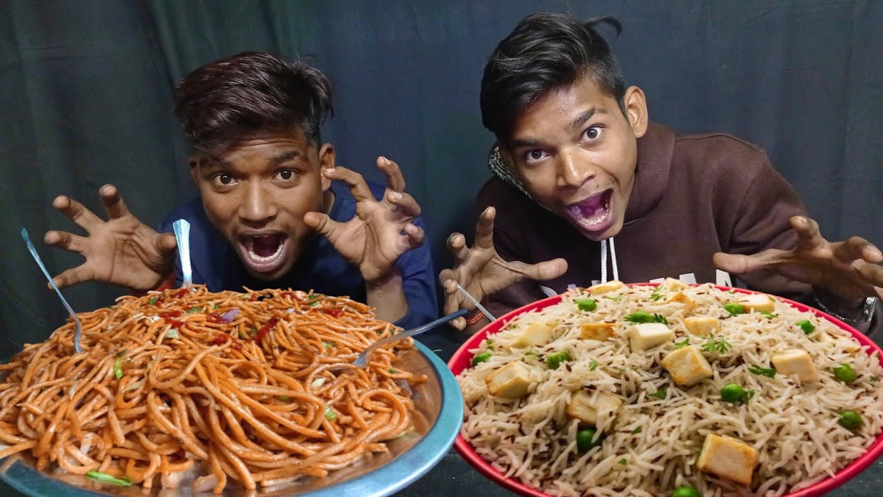 Chaumin vs panir rice eating challenge ll street food ll Mr challenge ...
