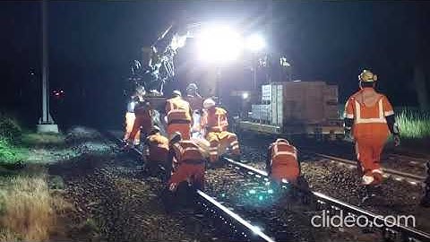 Proces raildempermontage (1 t/m 4)