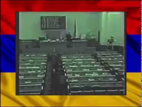 Кадры расстрела армянского парламента 27 октября 1999 года