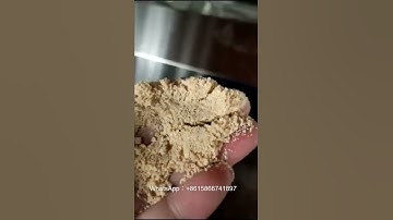 Test video of expanded wheat bran processing machine
