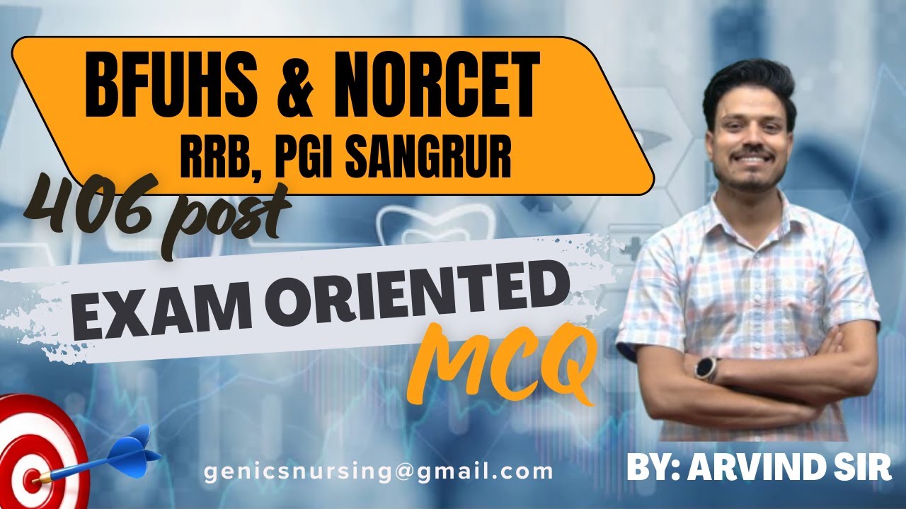 SCALE SCORE & PARAMETER FOR Emergency Bfuhs & Norcet, RRB, PGI Sangrur Special MCQs Marathon class