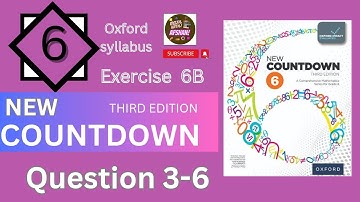 Class 6 Math Exercise 6B Question 3-6| New countdown third edition  | Oxford #maths
