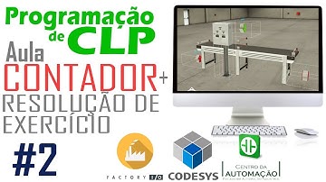 ✅ Programação de CLP - #2 AULA Contador + Resolução de Exercício - Usando Factory IO + CODESYS