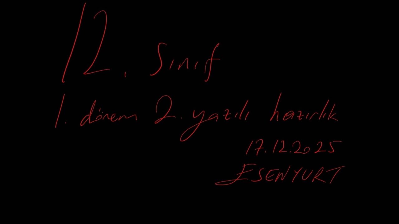 12.sınıf Fizik 1.dönem 2.yazılı hazırlık 2025 #yazılıyahazırlık 