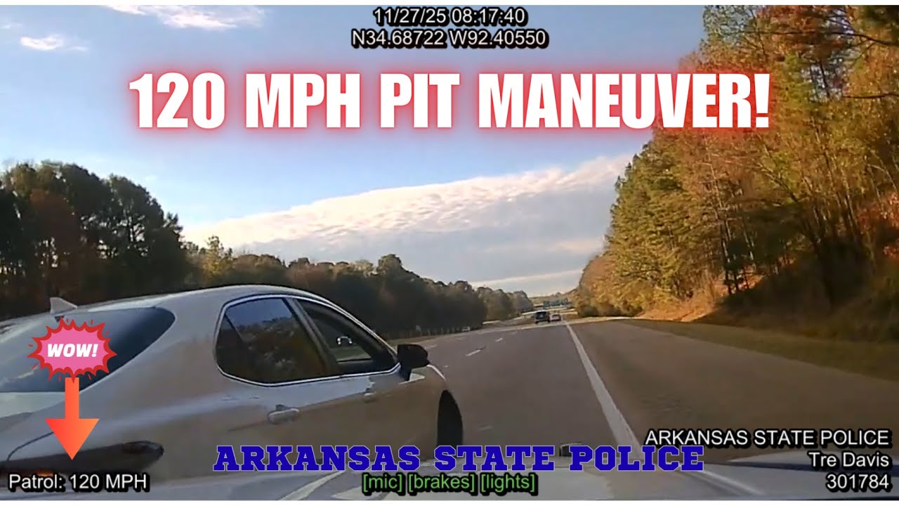 DWI driver receives *120 MPH* PIT MANEUVER by Arkansas State Police ...