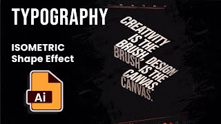 How to Create Isometric Typography in Adobe Illustrator | Step-by-Step Tutorial