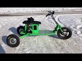Электросамокат из гироскутера 3 колеса, Часть 2. Electric scooter 3 wheels from gyroscooter, Part 2.