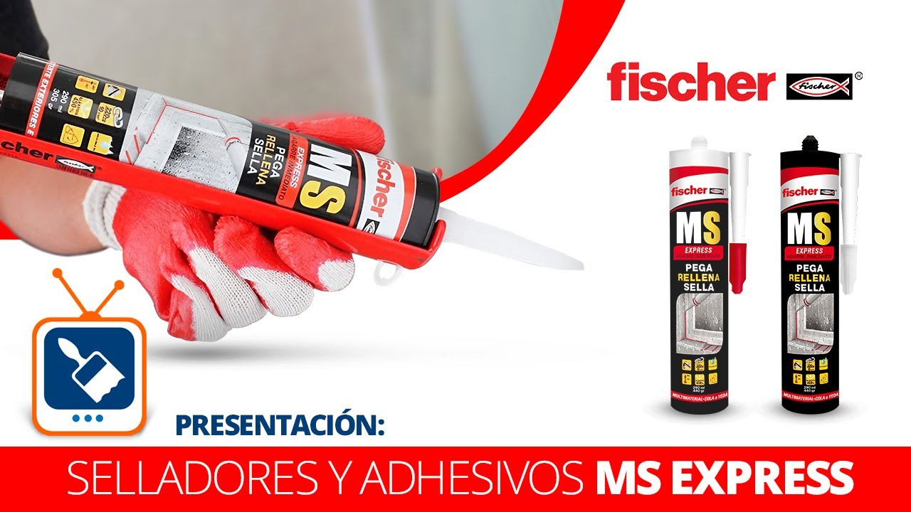 fischer  polímero silicona beige MS PLUS. Sellador adhesivo