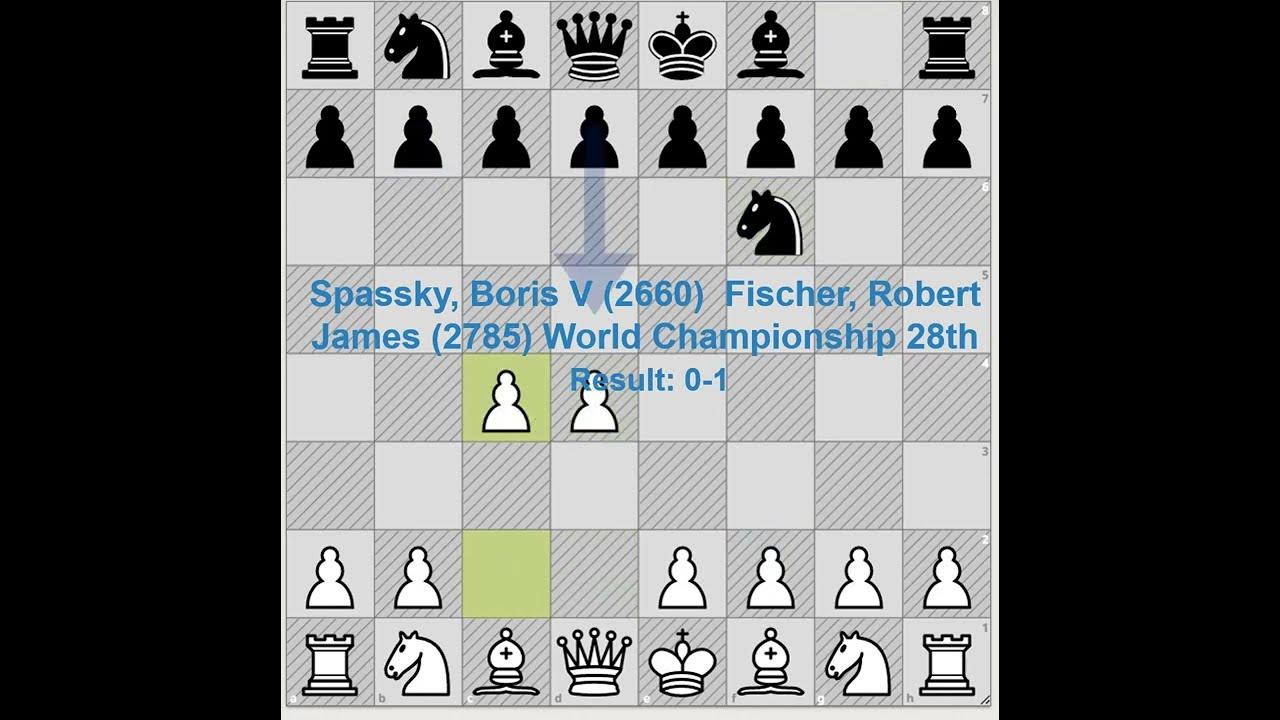 1972 World Chess Championship - Bobby Fischer vs Boris Spassky : r