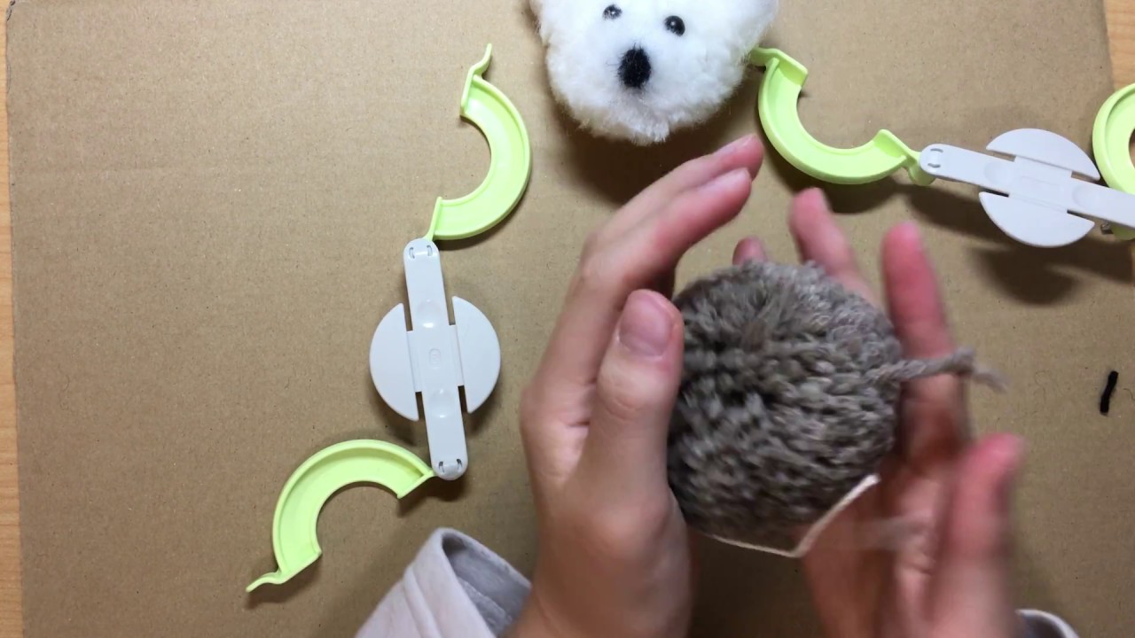 ポンポンメーカー 動物ポンポンの作り方 くまさんできるかな Youtube