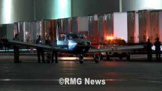 Small plane makes emergency landing at a Michael Kors distribution center  in Whittier, California. - YouTube