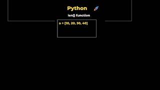 2. len() function in Python #datascience #coding