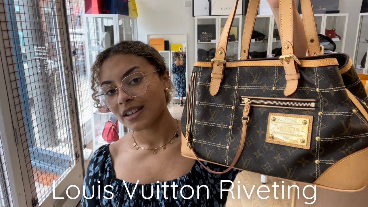 Louis Vuitton Limited Edition Monogram Canvas Riveting Vintage Bag
