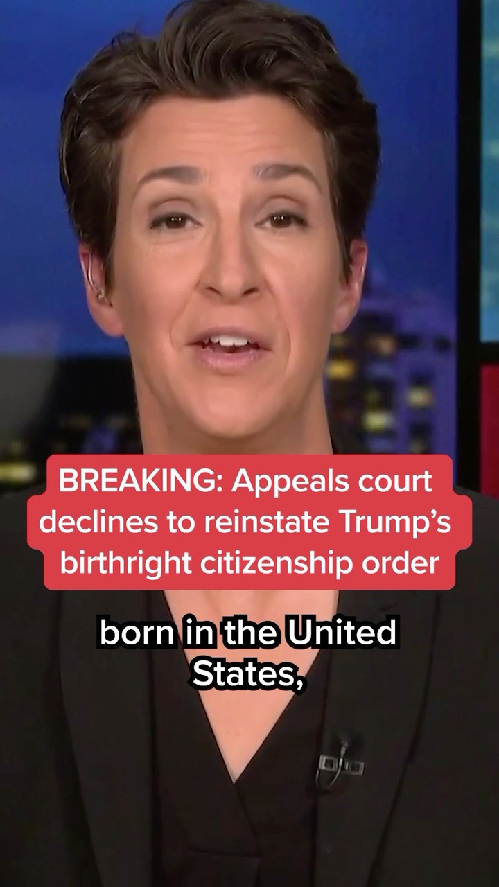 Appeals court declines to reinstate Trump's birthright citizenship order