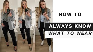 How to Always Know What To Wear | A Mini Capsule wardrobe