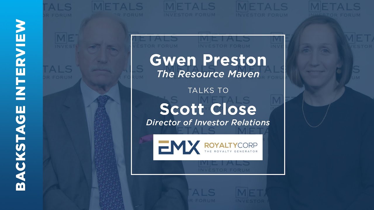Scott  Close of EMX Royalty Corp. talks to Gwen Preston at Metals Investor Forum | Jan. 2024