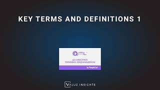 ITIL® (version 5) Foundation Exam Preparation Training | Key Terms and Definitions 1 | eLearning