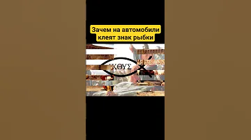 Зачем на автомобили клеят знак рыбки? #shorts