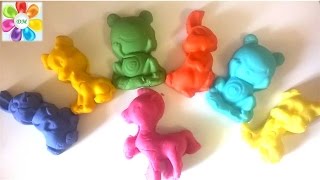Пластилин Лепим из пластилина фигурки животных Учим цвета с Play Doh и формочками Развивающее видео Пластилин Лепим из пластилина фигурки животных Учим цвета с Play Doh и формочками Развивающее видео