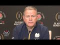 Brian Kelly speaks after Notre Dame’s Rose Bowl loss vs. Alabama | College Football Playoff