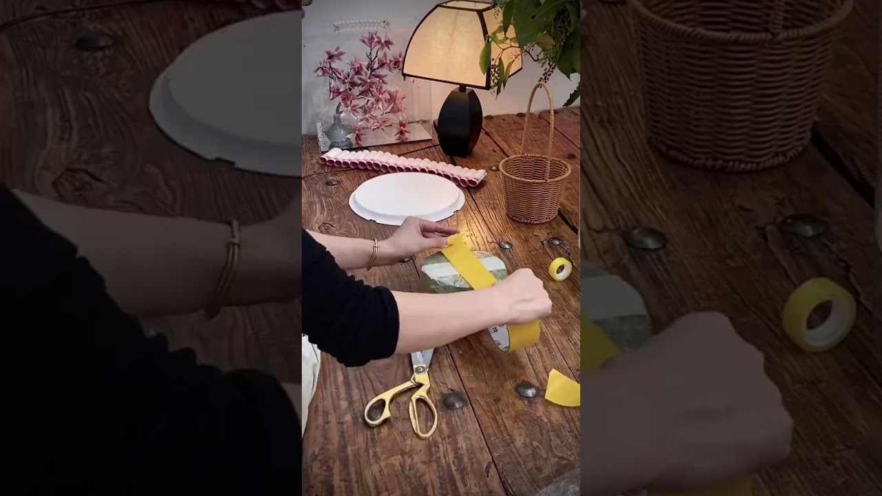 how to make a money floral gift box  💶🌷🌿 