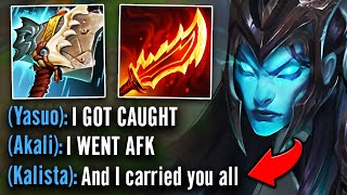 My whole team was basically AFK... so I had to carry them on Kalista (1V9 BACKDOOR)