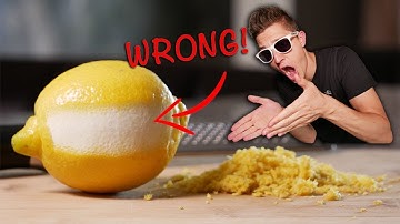 How To Zest A Lemon PROPERLY!