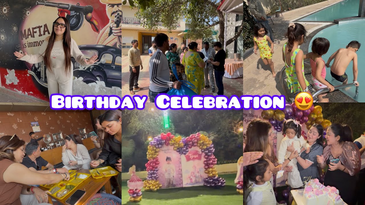 Nona’s Birthday Celebration🎉 गुड़गांव में बुक किया फ़ार्म हाउस 🏡☺️ बच्चो ओर बड़ों की फ़ुल मस्ती 🤩 ♥️