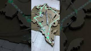 LED WORLD MAP WITHOUT ACRYLIC  INSTRUCTION