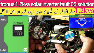 Fronus 1,2 KVA zonne-omvormer storing 05 | Fronus UPS ventilatoroplossing | Zonne-omvormer ke ven...