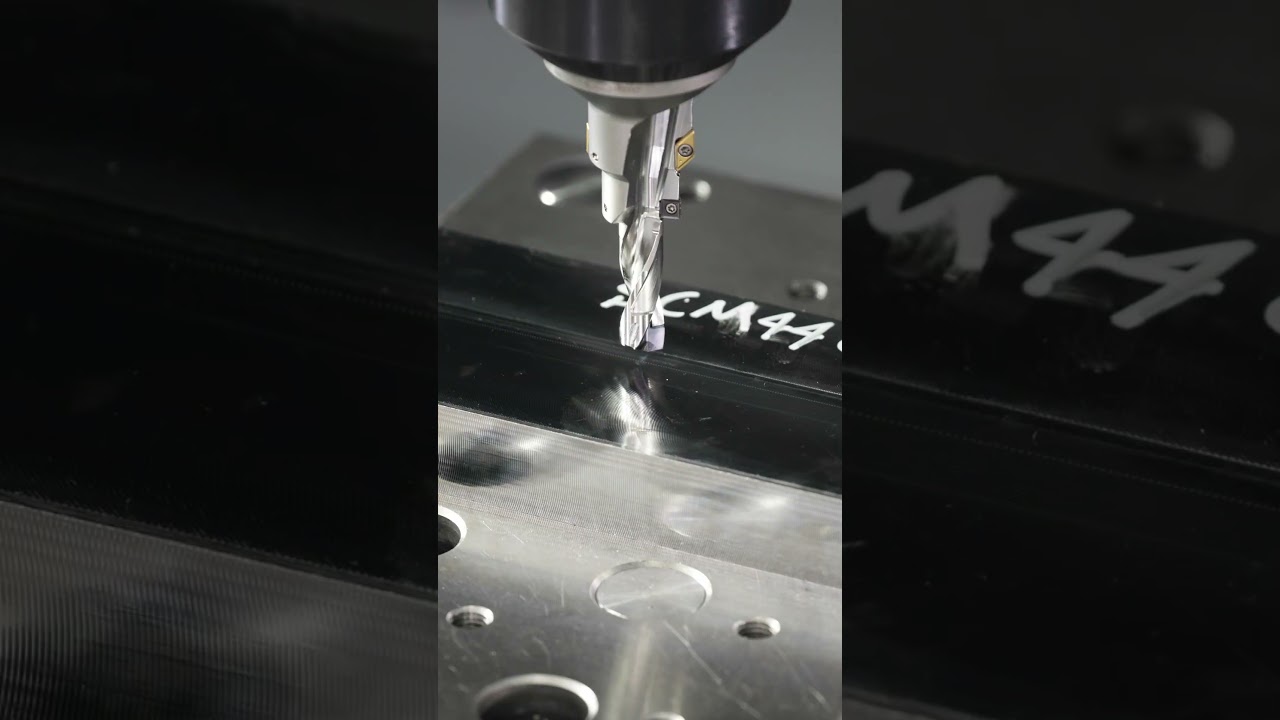 Drilling, counterboring, and chamfering in one tool! #shorts #cnc #machine #engineering #tools