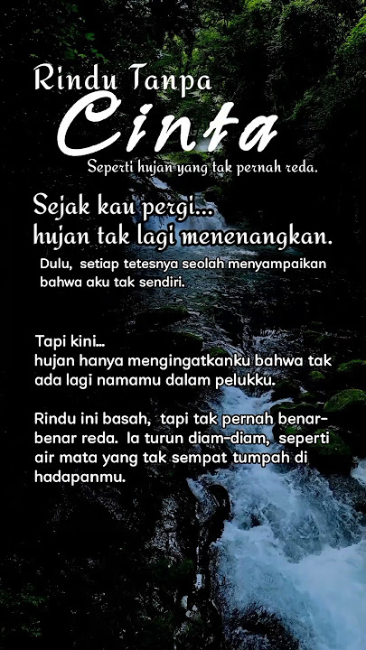 Rindu yang Tak Pernah Reda | Kata Kata Sedih Menyentuh Hati #quotes