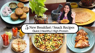 5 Breakfast / Snack Recipes | Diabetes Friendly | Pre- Diabetic | High Protein diet recipes | #food