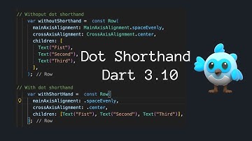 Understanding dot shorthand #dart #flutter